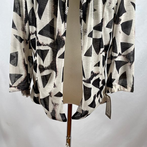 NWT The Queen Silk Blend Jacket Sz XL Lightweight Mixed Design New W/ Tags Plus - Picture 6 of 12